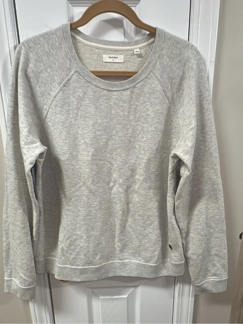 Billy Reid Dover Sweatshirt pit-pit22 see small stain- last pic (mix43)